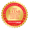 Australasian Lawyer Award - 2021 5-Star Personal Injury Lawyer
