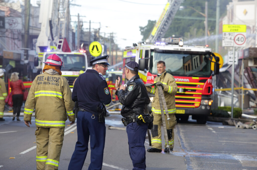 Emergency Workers at Accident Site - Injured While on Duty