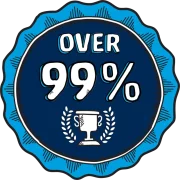 Over 99% success rate icon