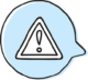 Hazard sign icon