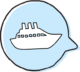 cruise ship icon