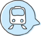 Train - public transport icon