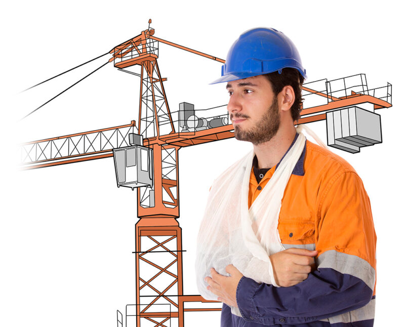 Worker With Injured Arm from Crane Work Accident Seeking Compensation