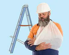Man injured at work entitled to workers compensation claim.