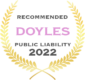 Doyles Guide Award - Recommended - Public Liability 2022